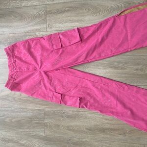 Hot Pink Faux Leather Pants